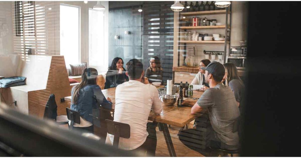 Team in a Meeting