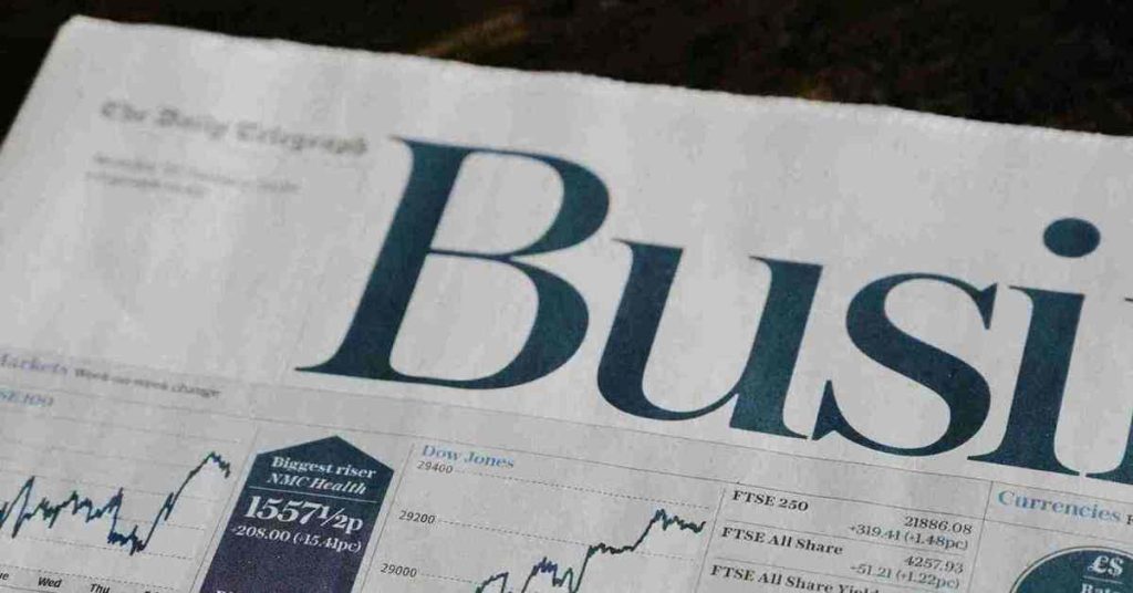 Business newspaper article