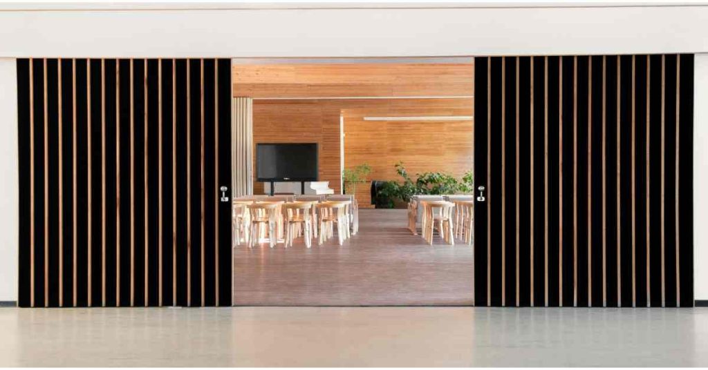 Large meeting room in a office.