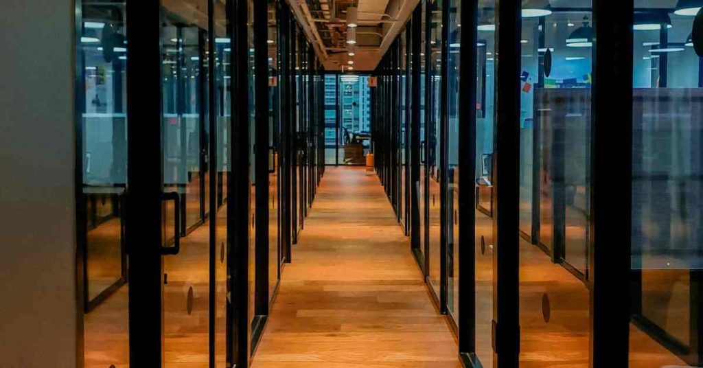 Office space hallway
